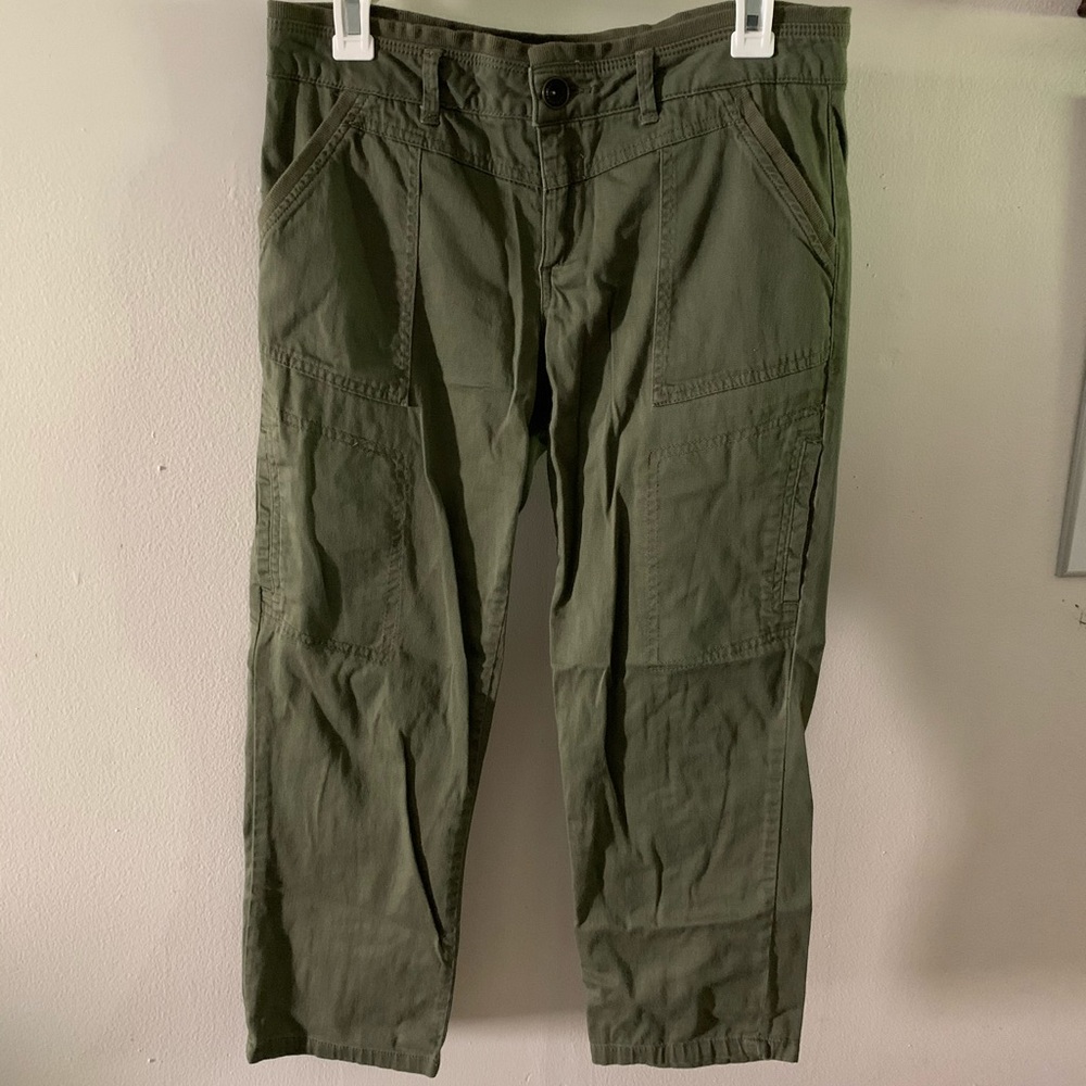 Olive green capris